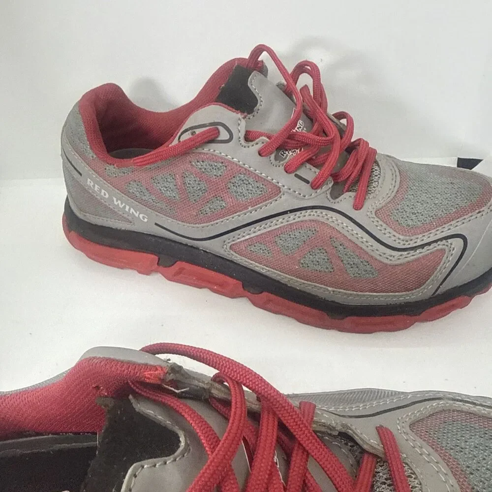 Red Wing Safety Toe Athletic Work Shoes Mens  size 9 D Aluminum Toe Gray